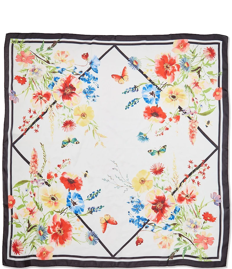 Vince Camuto Flower Meadow Square Scarf