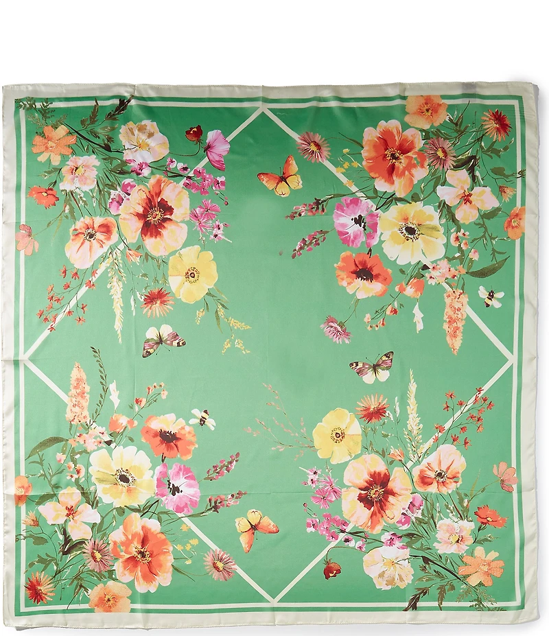 Vince Camuto Flower Meadow Square Scarf