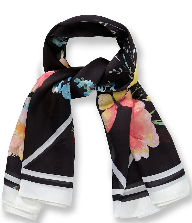 Vince Camuto Flower Meadow Square Scarf