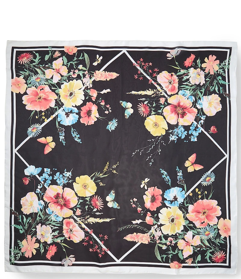 Vince Camuto Flower Meadow Square Scarf
