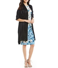 Vince Camuto Frayed Satin Wrap