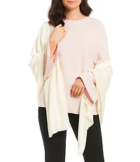 Vince Camuto Frayed Satin Wrap