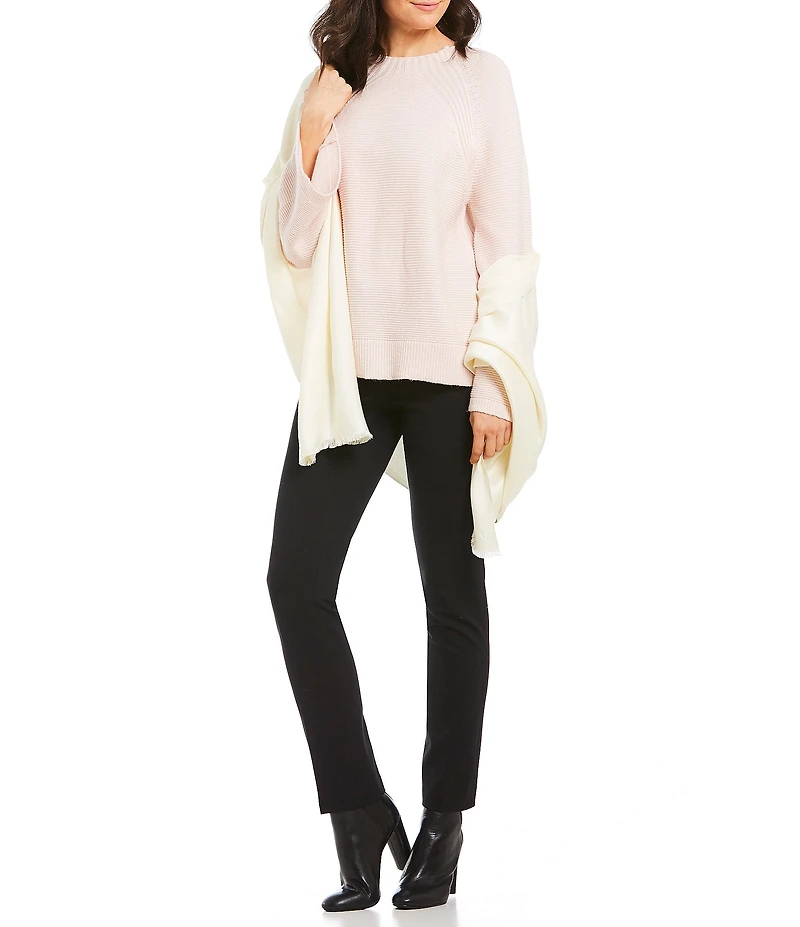 Vince Camuto Frayed Satin Wrap
