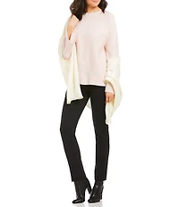 Vince Camuto Frayed Satin Wrap