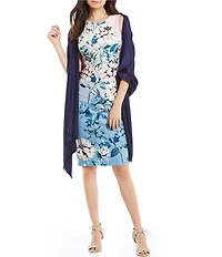 Vince Camuto Frayed Satin Wrap