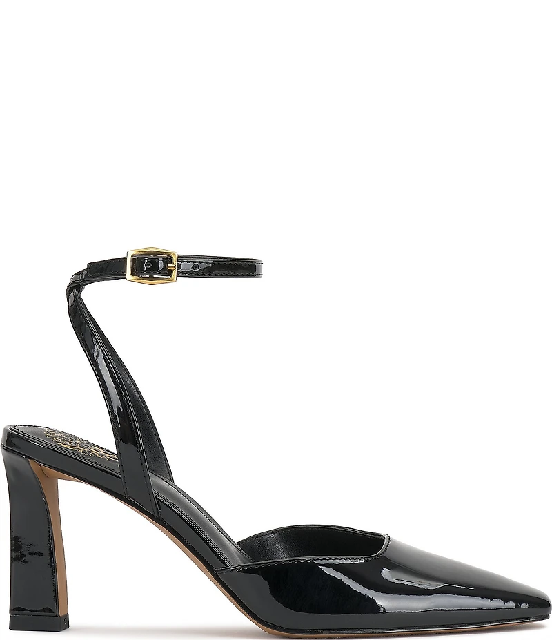 Vince Camuto Galees Patent Ankle Strap Pumps