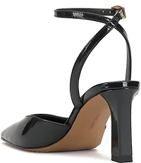 Vince Camuto Galees Patent Ankle Strap Pumps