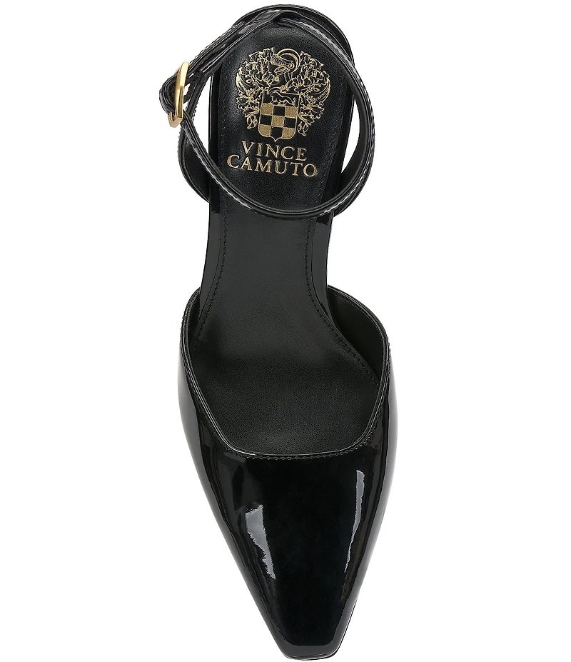 Vince Camuto Galees Patent Ankle Strap Pumps