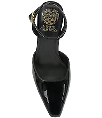 Vince Camuto Galees Patent Ankle Strap Pumps