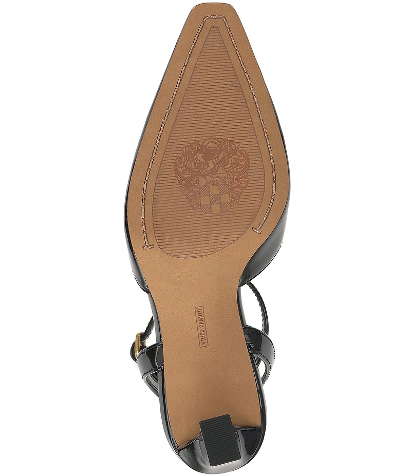 Vince Camuto Galees Patent Ankle Strap Pumps