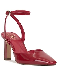 Vince Camuto Galees Patent Ankle Strap Pumps