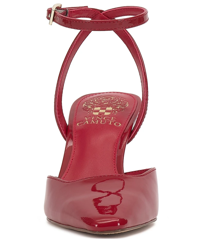 Vince Camuto Galees Patent Ankle Strap Pumps