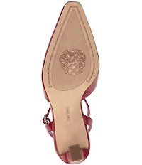 Vince Camuto Galees Patent Ankle Strap Pumps