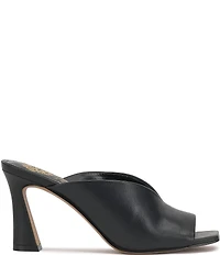 Vince Camuto Galeni Leather Square Peep Toe Dress Slide Sandals