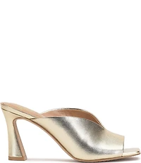 Vince Camuto Galeni Metallic Square Peep Toe Dress Slide Sandals
