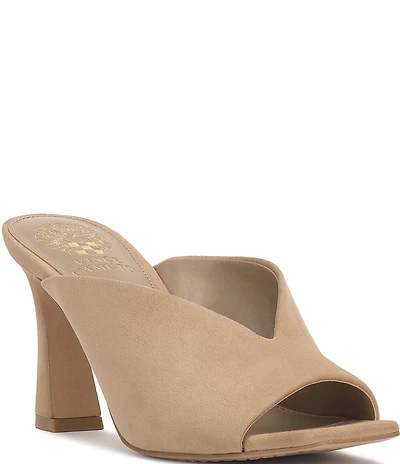 Vince Camuto Galeni Suede Square Toe Dress Slide Sandals