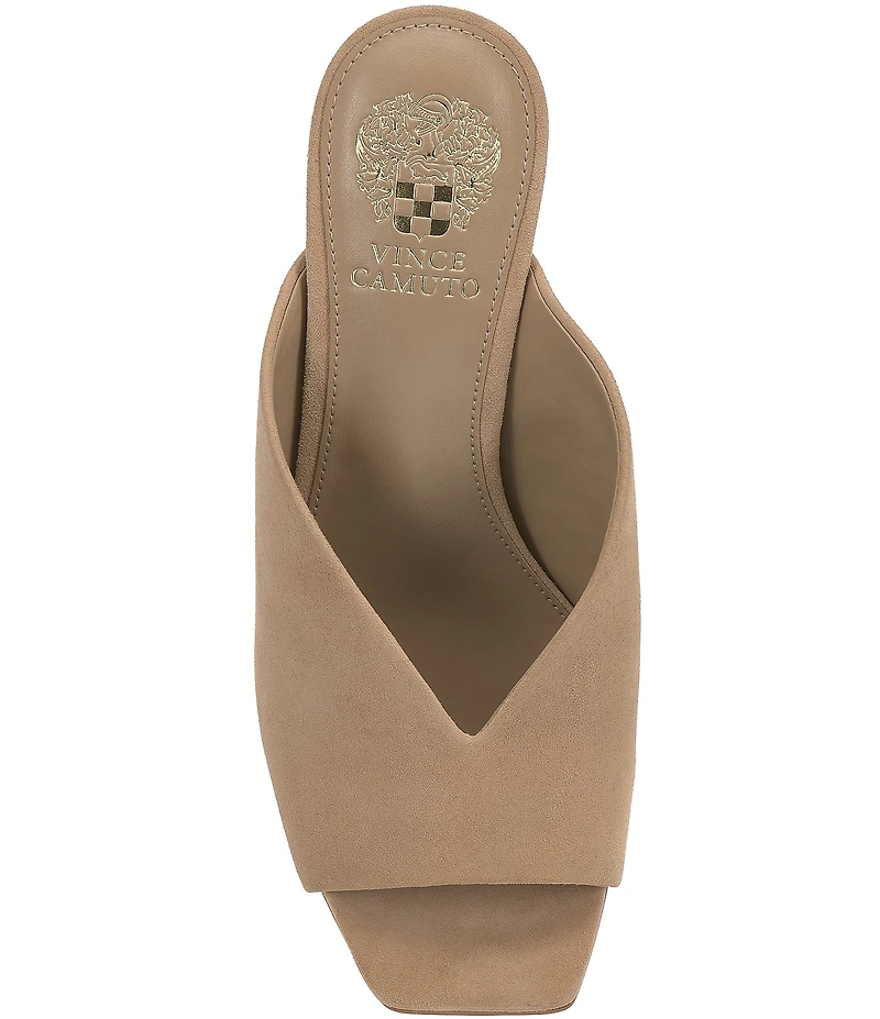 Vince Camuto Galeni Suede Square Toe Dress Slide Sandals