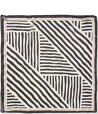 Vince Camuto Geo Stripe Bordered Square Scarf