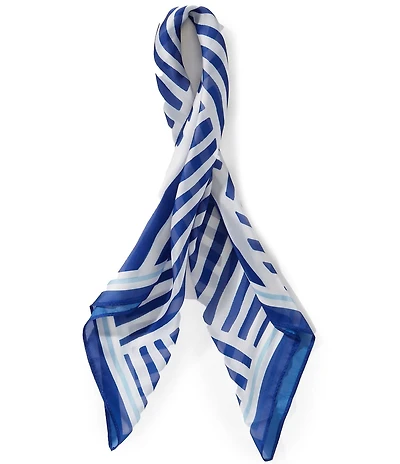 Vince Camuto Geo Stripe Bordered Square Scarf