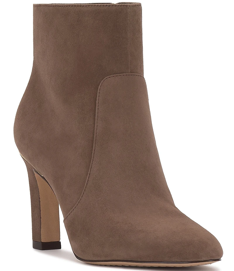 Vince Camuto Greer Suede Zip Up Ankle Booties