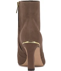Vince Camuto Greer Suede Zip Up Ankle Booties