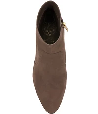 Vince Camuto Greer Suede Zip Up Ankle Booties
