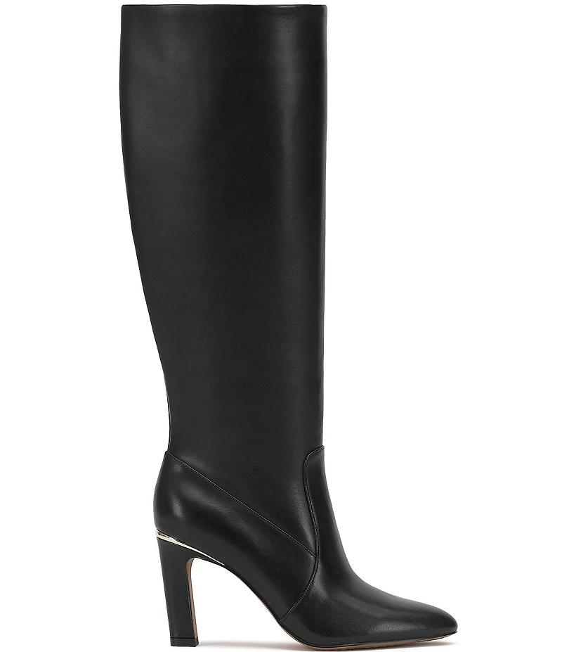 Vince Camuto Gylina Leather Tall Block Heel Boots