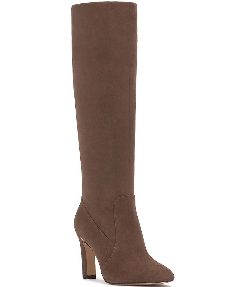 Vince Camuto Gylina Suede Tall Block Heel Boots