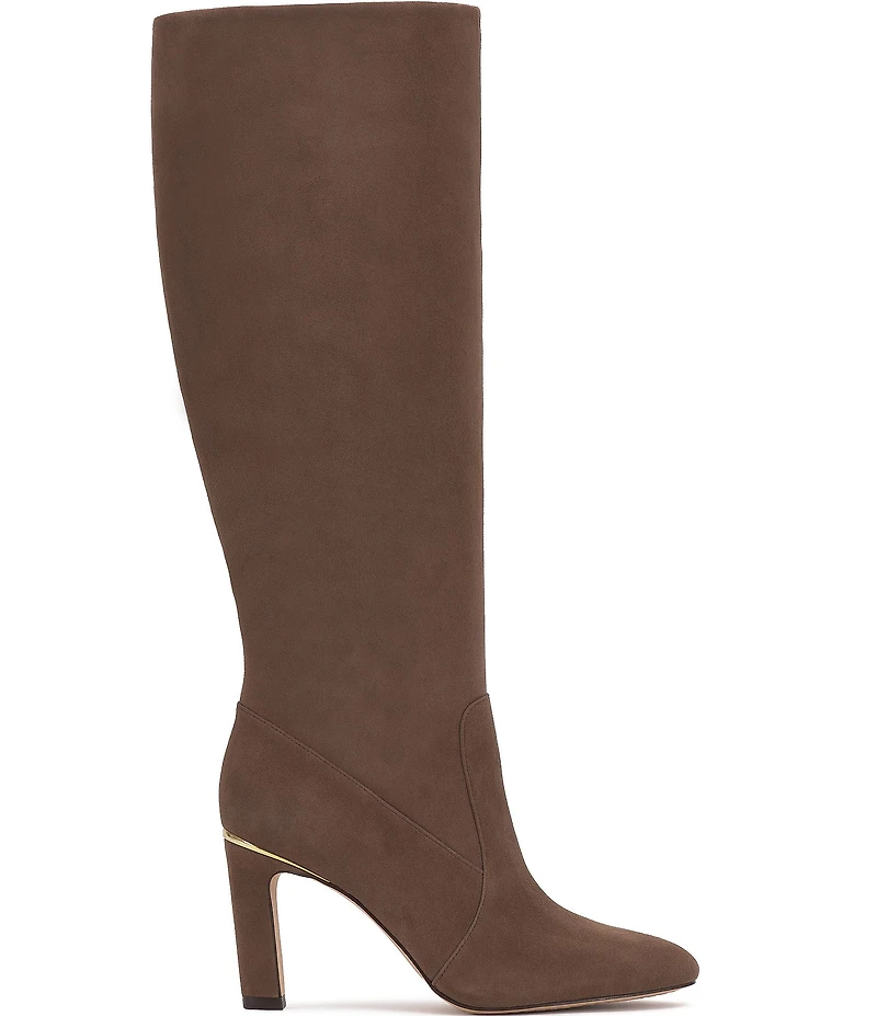 Vince Camuto Gylina Suede Tall Block Heel Boots