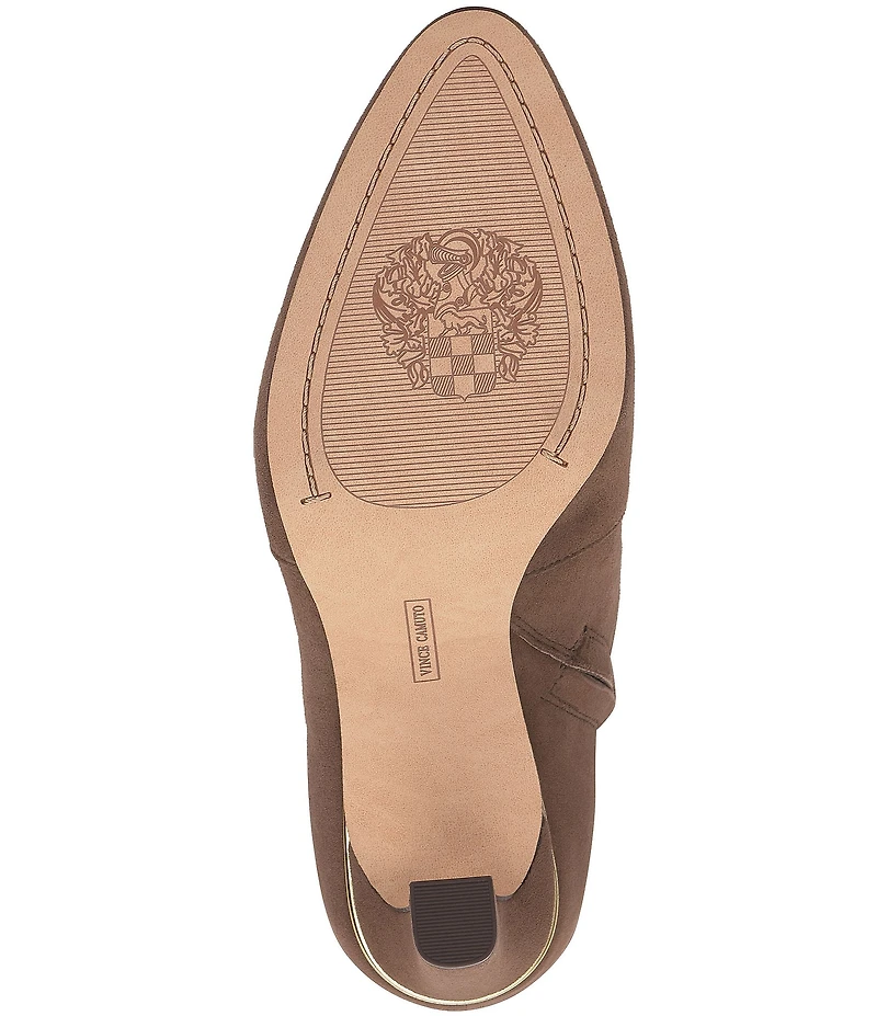 Vince Camuto Gylina Suede Tall Block Heel Boots