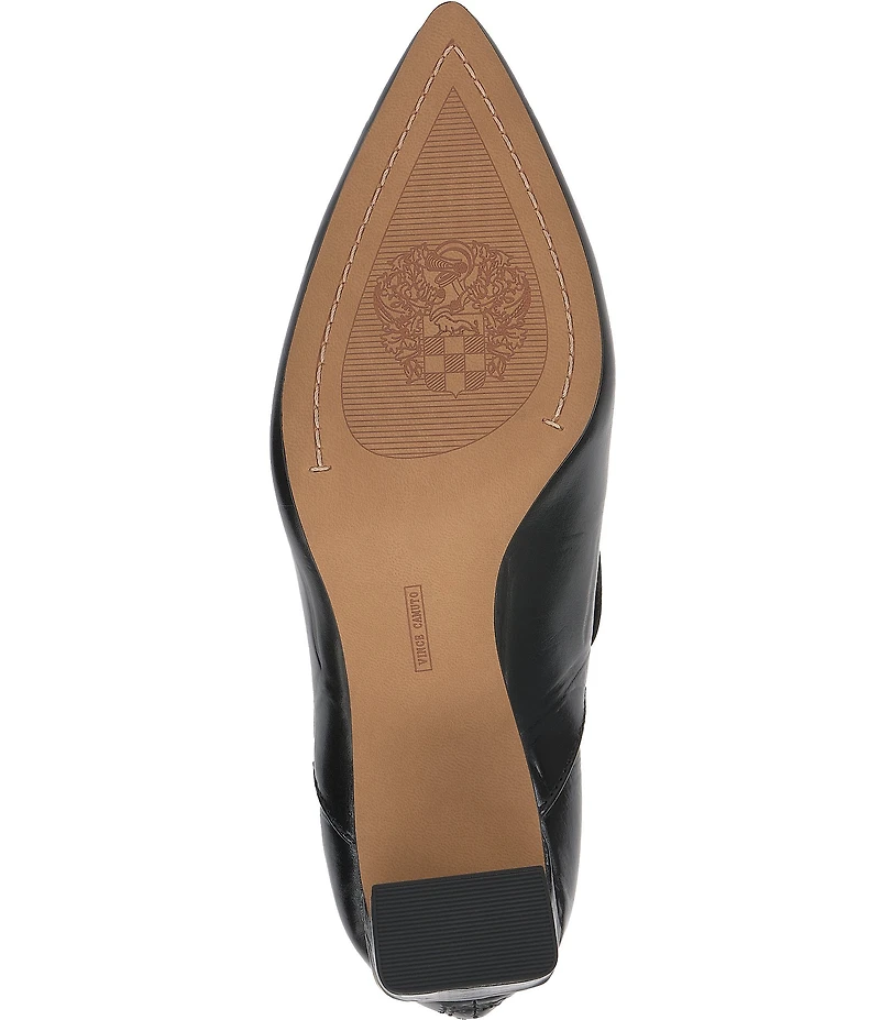 Vince Camuto Haiden Croco Printed Leather Pointed Toe Shooties