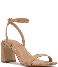 Vince Camuto Hamda Cork Ankle Strap High Heel Sandals