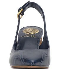 Vince Camuto Hamden Croco Leather Slingback Pumps
