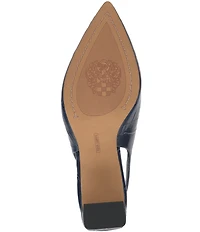 Vince Camuto Hamden Croco Leather Slingback Pumps
