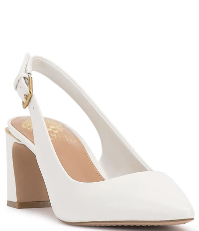 Vince Camuto Hamden Leather Slingback Pumps