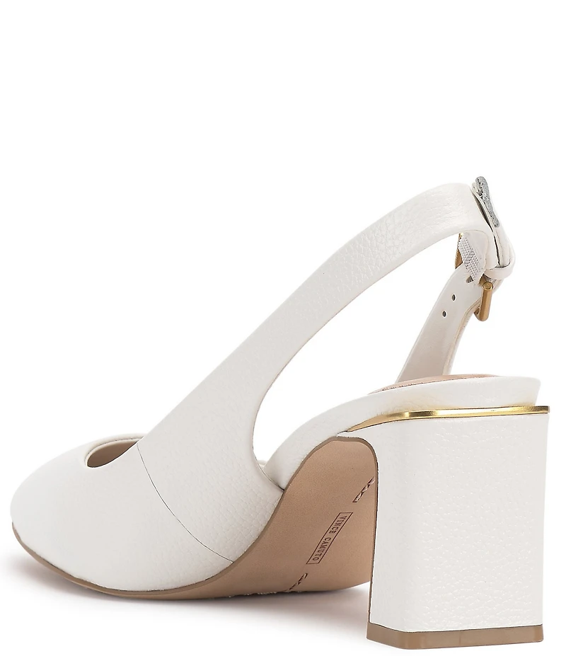 Vince Camuto Hamden Leather Slingback Pumps