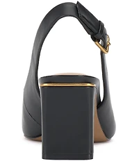 Vince Camuto Hamden Leather Slingback Pumps