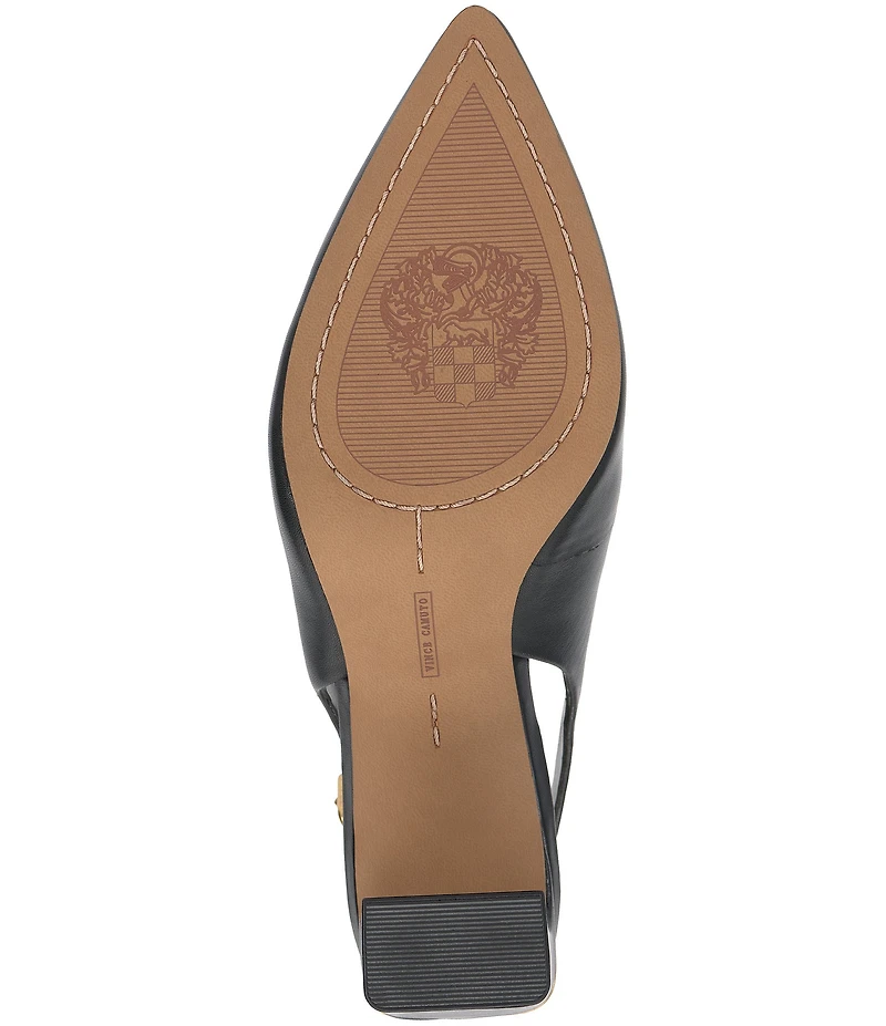 Vince Camuto Hamden Leather Slingback Pumps