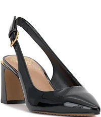 Vince Camuto Hamden Patent Leather Slingback Pumps