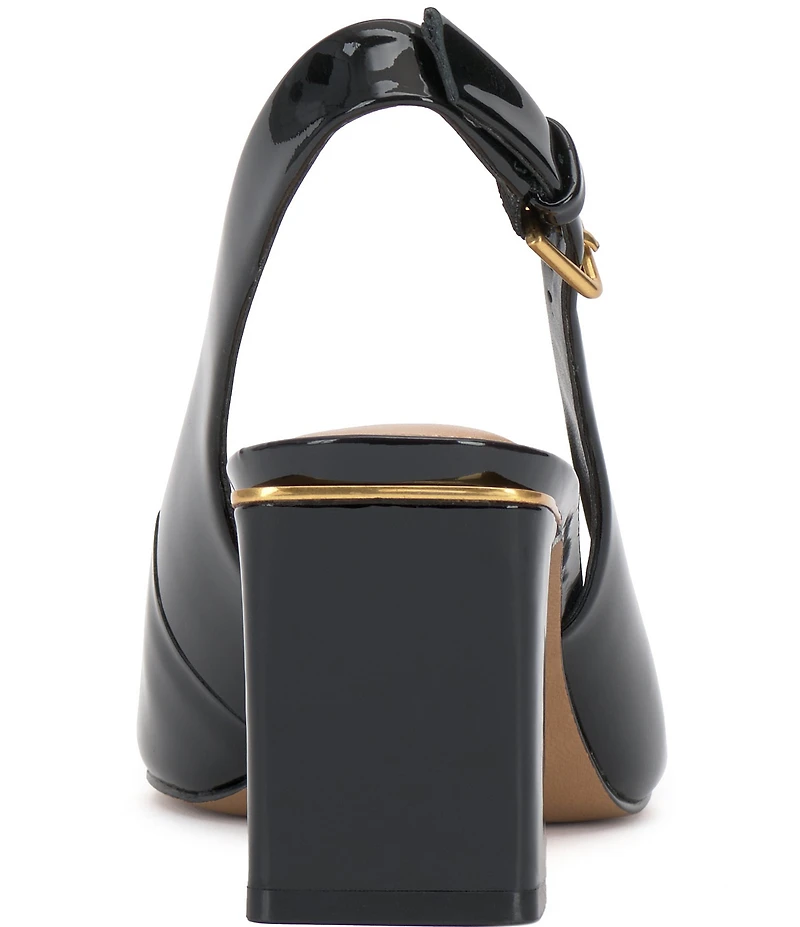 Vince Camuto Hamden Patent Leather Slingback Pumps