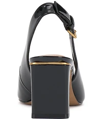 Vince Camuto Hamden Patent Leather Slingback Pumps