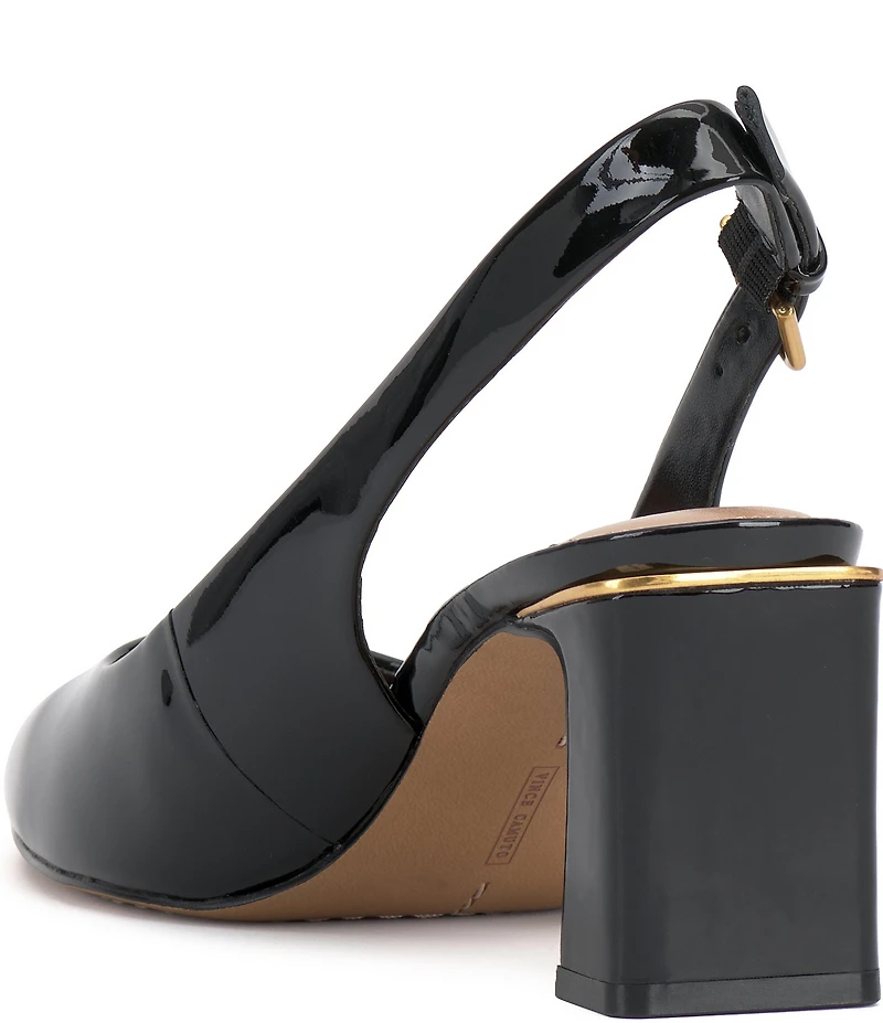 Vince Camuto Hamden Patent Leather Slingback Pumps