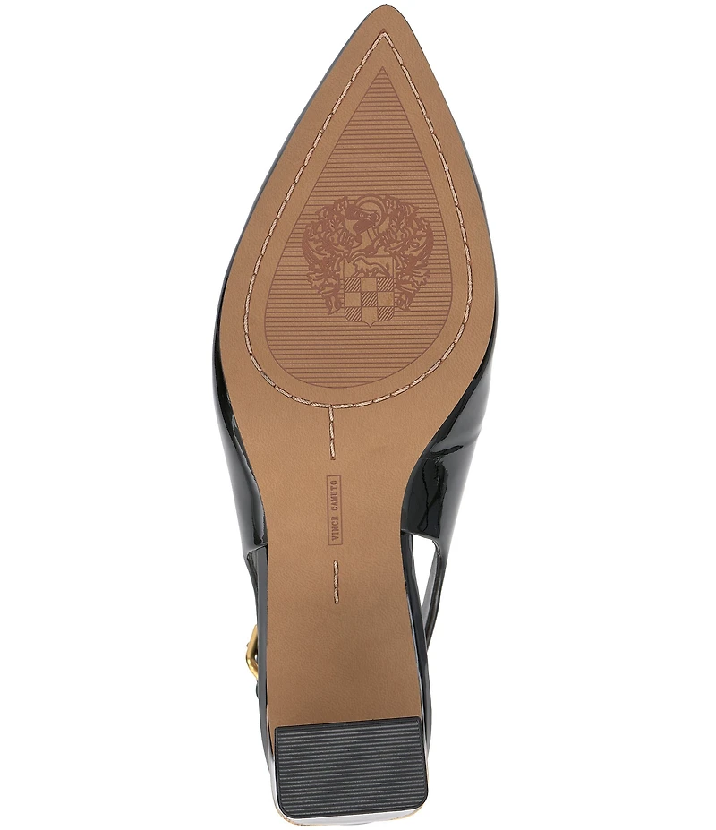 Vince Camuto Hamden Patent Leather Slingback Pumps
