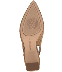 Vince Camuto Hamden Raffia Slingback Point Toe Pumps