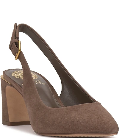 Vince Camuto Hamden Suede Slingback Pumps