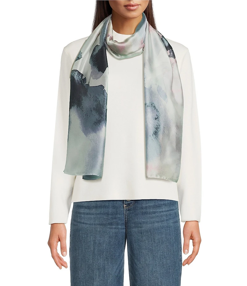 Vince Camuto Ink Bloom Oblong Scarf