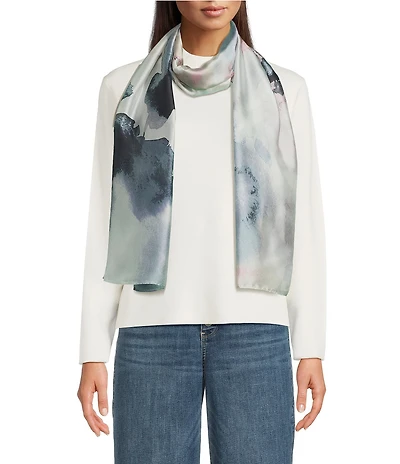 Vince Camuto Ink Bloom Oblong Scarf