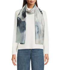 Vince Camuto Ink Bloom Oblong Scarf
