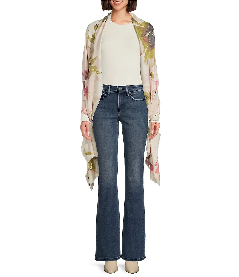 Vince Camuto Inky Floral Super Soft Scarf Wrap