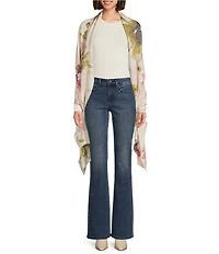 Vince Camuto Inky Floral Super Soft Scarf Wrap